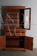 Antique display cupboard cabinet in poor art, Italy 19th century