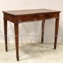 Antique Empire desk, side table or console in walnut and cherry, 19th century Italy