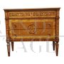 Inlaid chest of drawers in antique Louis XVI Lombard style