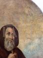 Antique painting from the 17th century depicting Saint Francis of Paola