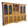 Large double body library bookcase in antique style 