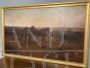 Large antique painting with horses by Loraine Nevison Arthur, 1893