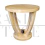 Round Art Deco style coffee table in parchment