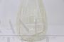 Vintage transparent Murano glass vase with bubbles