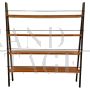 Small iron and teak ladder bookcase from the 1960s