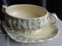 Antique French ceramic gravy boat