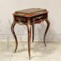 Antique Napoleon III jardiniere planter coffee table with inlays