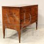 Antique sideboard with drawers from the Directoire era in walnut, 18th century Italy