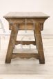 Antique rustic bedside table with drawer from the early 1900s