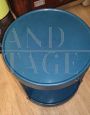 Round space age bar trolley in blue plastic, 1970s