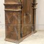 Antique 18th century hanging cabinet, lacquered and painted