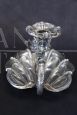 Art Nouveau candle holder in 800 silver by Wilhelm Binder, late 19th century