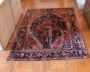 Hand-woven vintage Persian carpet