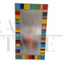 Design mirror covered with multicolored glass tiles