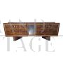 Large art deco sideboard in briarwood with central mirror