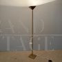 Vintage golden brass floor lamp, Italy 1970s