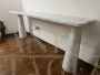 Carrara marble console by Angelo Mangiarotti for Skipper