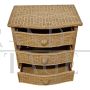 Pair of woven bamboo dressers