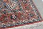 Sumptuous vintage Persian Isfahan carpet in extra fine wool, 210 x 55 cm