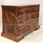 Large antique 17th century Italian chest of drawers in walnut                            