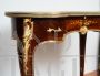 Antique Napoleon III bean-shaped side table or desk in fine exotic woods