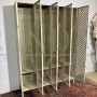 1930s industrial cabinet in white lacquered iron