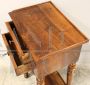 Antique Louis Philippe period bedside table or side table in walnut, 19th century