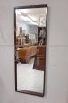 Full-length mirror in teak wood from the 1960s with brand