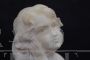 19th century Italian marble bust of a girl with A. Frilli signature