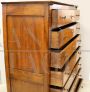 Antique walnut tallboy dresser from the Empire period - 1800s