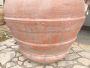 Huge antique terracotta oil jar with brand, Tuscany 19th century