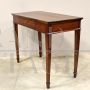 Antique Empire desk, side table or console in walnut and cherry, 19th century Italy