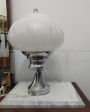 Vintage table lamp with chrome base