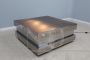 Vintage Willy Rizzo style lighting coffee table, 1970s 