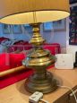 Table lamp by Goffredo Reggiani in brass with lampshade