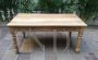 Rustic style dining table in natural wood