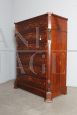 Antique 19th century Tuscan tallboy dresser in walnut feather