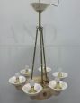 Original 1930s Volterra alabaster chandelier