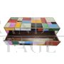 Dresser with 4 drawers in colored glass