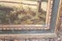 Pair of paintings with bucolic landscapes signed and dated 1890