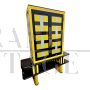 Design pantry sideboard in yellow and black glass