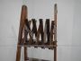 Vintage stepladder in larch wood, Italy 1960s