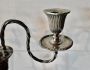 Antique silver metal candelabra