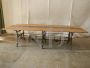 Large table with Necchi sewing machines base from the 1920s   