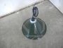 Industrial green metal cone pendant light, 1970s