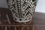 Large antique Cantagalli jar vase with medieval decoration