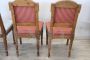 Set of 4 antique Louis XVI chairs in carved walnut