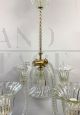 Seguso pendant chandelier in Murano glass from the 1950s