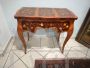 Italian antique style desk with rich floral inlay