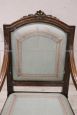 Antique Louis XVI armchair in walnut from the 18th century